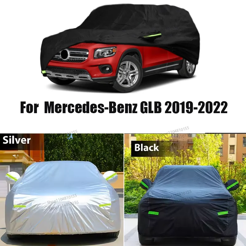 

210T Waterproof SUV Car Cover Fit for Mercedes-Benz GLB 2019-2022 All Weather Snow Rain Dust Hail Protection