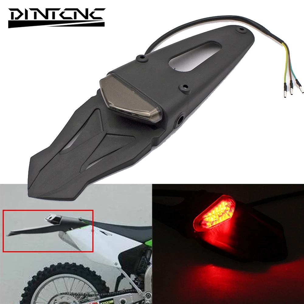 For SUZUKI HUSQVARNA DRZ40 TE250 RMZ250 Universal Motorcycle Fender Tail Light Motorcycle Equipment Accessories Indicators