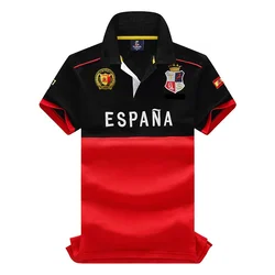 Men's Polo Shirts Short Sleeve 100% Cotton Moisture Wicking Spain Casual Buttons Collared Golf Shirts (Available in Big & Tall)