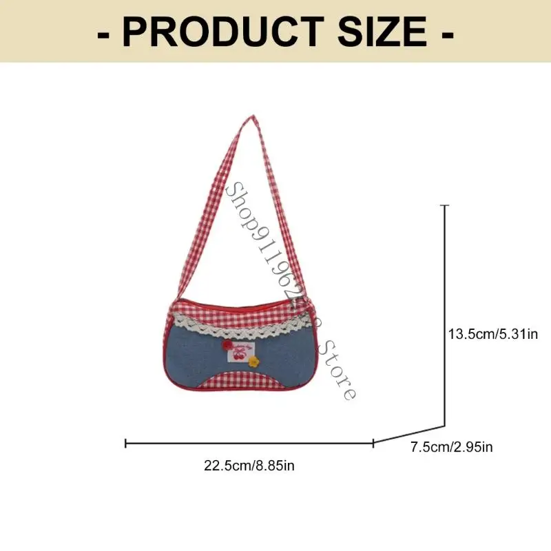 Geavanceerde dames onderarm portemonnee Ademvolle stof Bouw Ruime interieur met ritsen sluiting voor reiswerk 066F