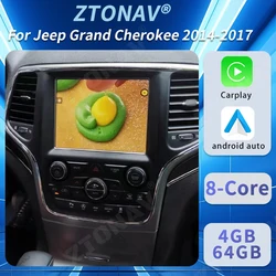 Android  Stereo Car Radio For Jeep Grand Cherokee 2014 2015 2016 2017 Car Media Player Car Navigation GPSAuto Headunit