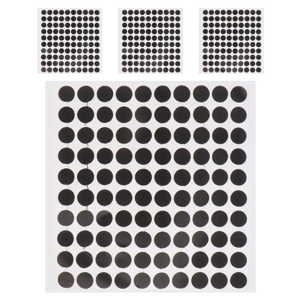 

Pool Table Spot Dots Black Round Snooker Markers Premium Fabric Repair Patches for Billiards Table Surface Maintenance