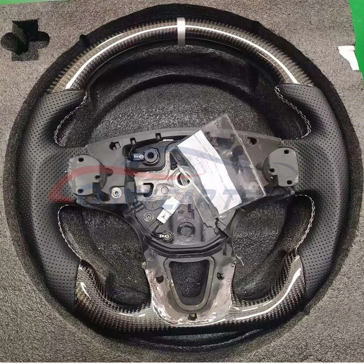 لمرسيدس بنز سمارت فورتو عجلة القيادة من ألياف الكربون LED عرض RPM المقاود #3