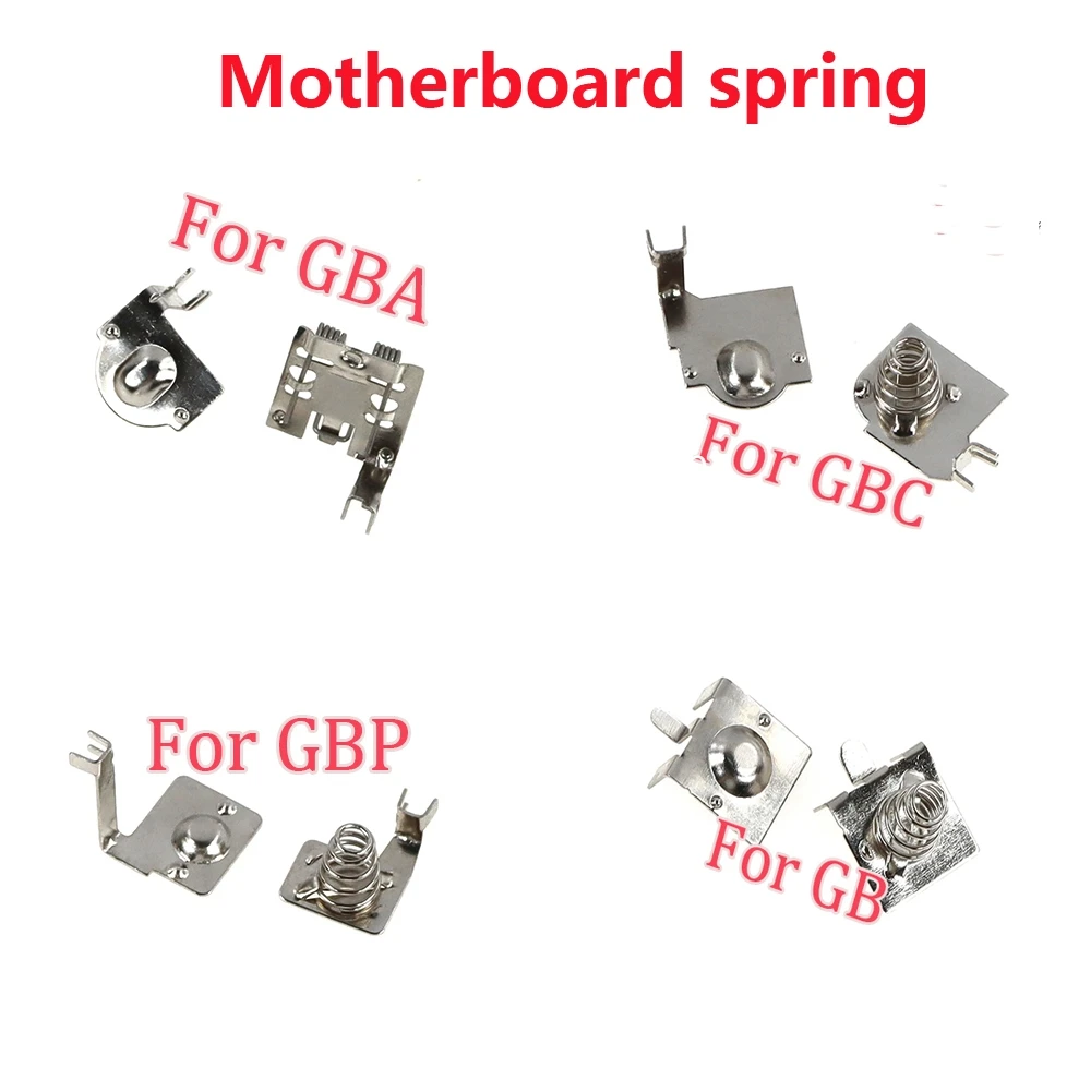 Per GB GBC GBA GBP Terminali batteria della scheda madre Contatti a molla Alloggiamento Supporto a molla batteria per GameBoy Advance Color Console