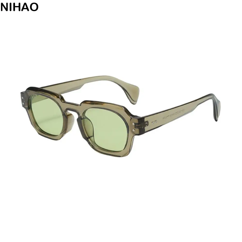 

Irregular Square Frame Sunglasses Lightweight Rice Nail Multicolor Lenses Eyewear UV400 Shades UV400 Sun Glasses Outdoor
