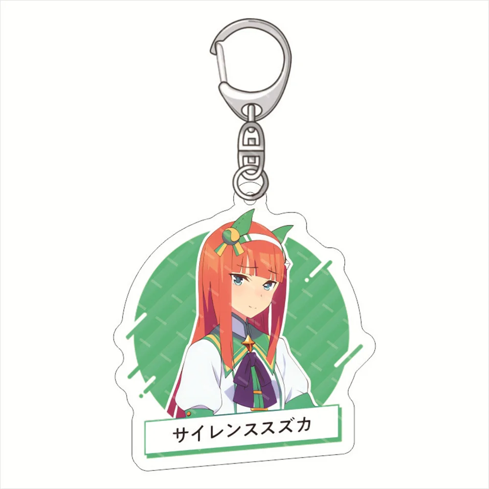 Cute Anime Pretty Derby Shuttle Mejiro Mcqueen Symboli Rudolf Acrylic Keychain Jewelry Cosplay Costumes Props Peripherals Gift