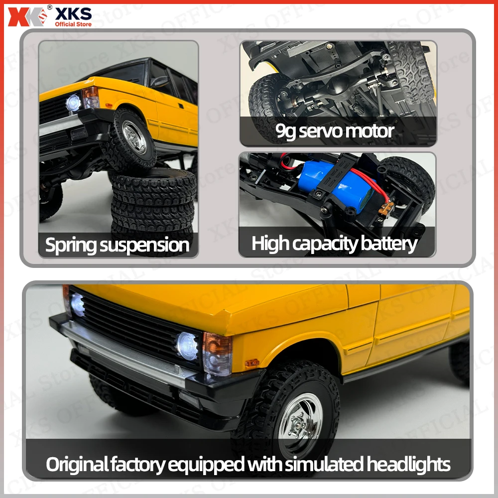 XKS LDR/C LD18401 1:18 مقلد على الطرق الوعرة التحكم عن بعد مركبة رينج روفر نموذج RC تسلق سيارة الدفع الرباعي لعبة الهدايا