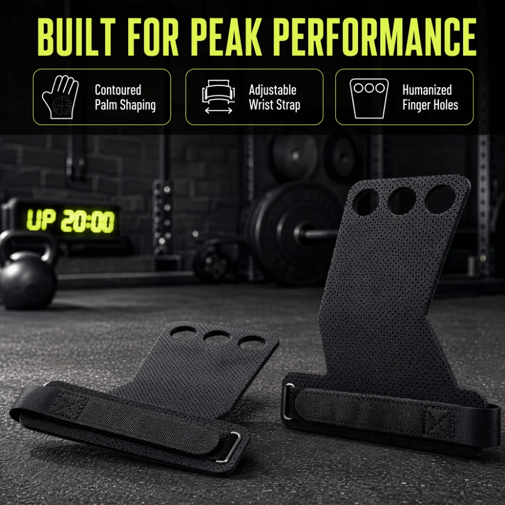 2pcs Non Slip Palm Protector Pad Breathable Material Padded Construction Hand Grip Guard Mesh Hole Design Weight Lifting Pads