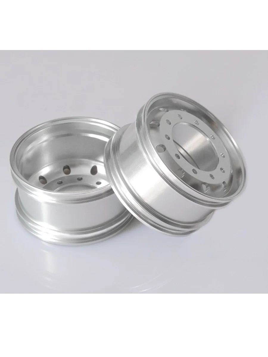 JDM-41 1:14 Trailer Metal  Front Wide Hub Bearing Plate For Tamiya Rc Truck Trailer Tipper For Scania Man Actros Volvo Car Parts