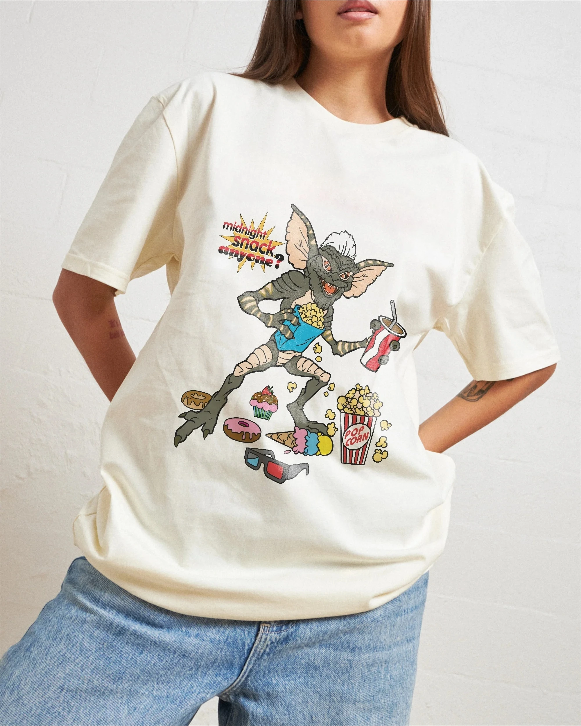 تي شيرت قطني من فيلم ريترو جرافيك للوجبات الخفيفة للملابس العصرية والمرح عاطفي حول الحب تي شيرت الهالوين لجميع القديسين