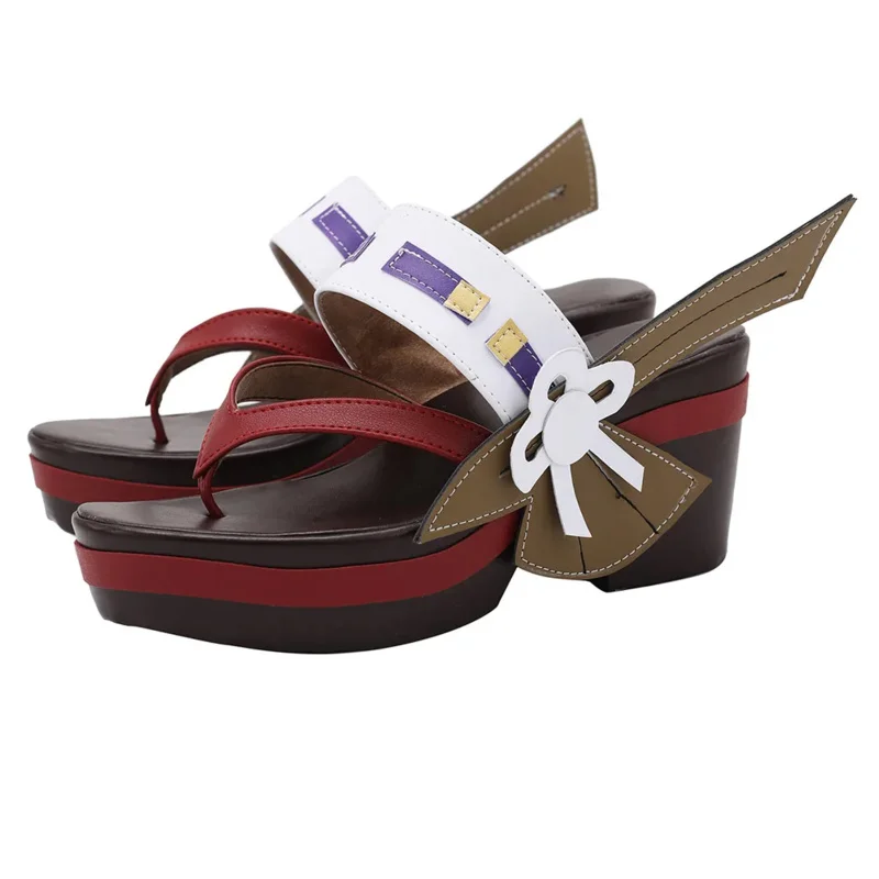 Genshin Impact Yae Miko Cosplay scarpe stivali costumi di Halloween accessorio su misura