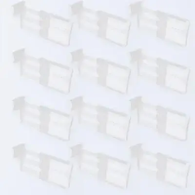 

12pcs Refrigerator Door Divider Adjustable Clip-On Food Partition Board Refrigerator Splitter Plate Fridge Space Organizer