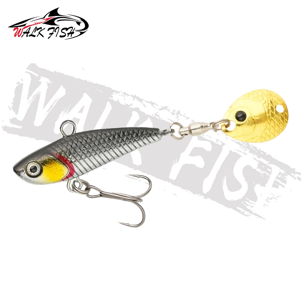 WALK FISH 8/11/15g Neuer VIB Angelköder Spinner Spoon Kleiner Wirbelwind Eisenplatte Rotierender Köder Meeresangeln Seebarsch Süßwasser – Detail 10