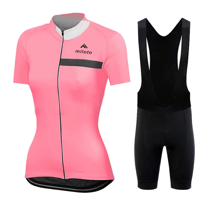 MILOTO Cycling Shorts Set 2025 New Women Cycling Jersey Bike Clothing Suit Team Version Racing Suit Roupa Ciclismo Feminine