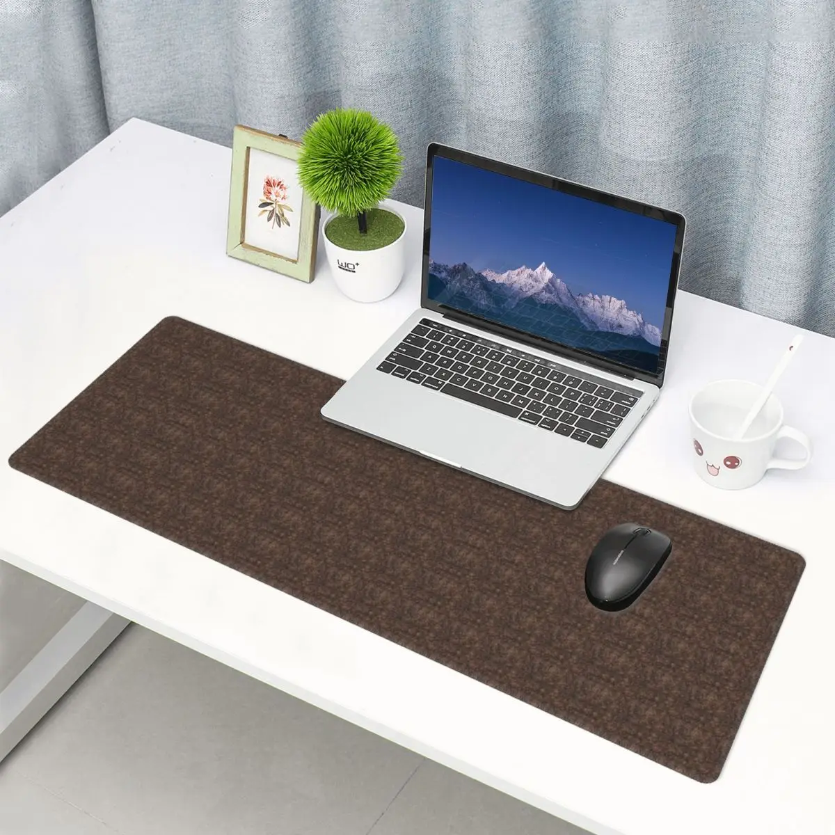 Large Mouse Pad Brown Snake Skin Pattern Design Gamer PC Laptop Mats Keyboard Carpet Computer Gaming Office Accessories Desk Mat
