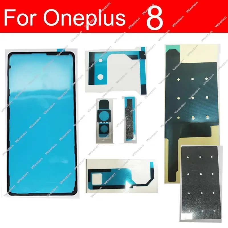 Full Set Back Battery Cover Sticker Camera Glue For Oneplus 6 6T 7 7T 8 8T 9 9R 9RT Nord 2 2T Heat Dissipation Pad Parts