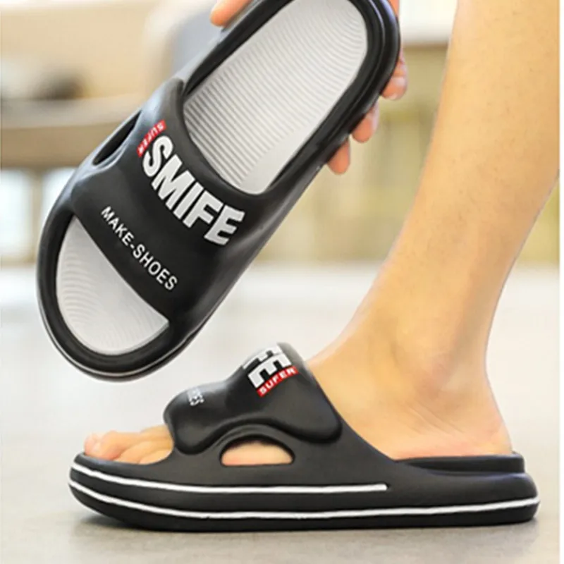 남성용 미끄럼 방지 슬리퍼 샌들, 실내 야외 신발, EVA 소프트 스포츠 샌들 2024, 여름 패션 신상