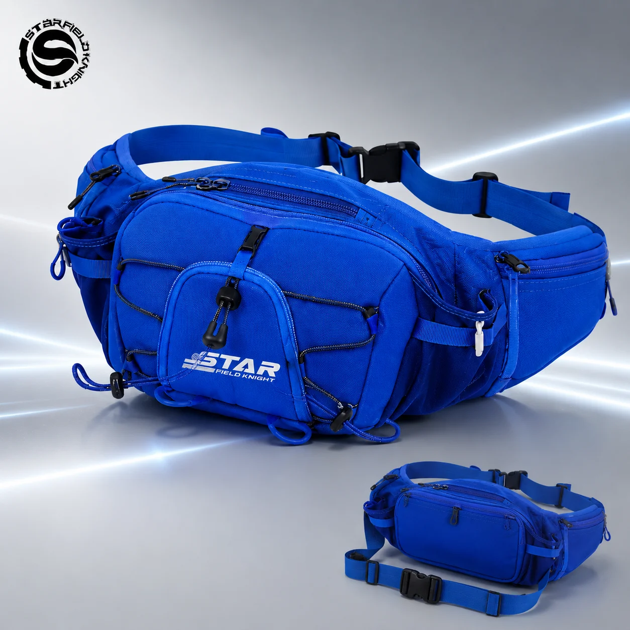 STAR FIELD KNIGHT Motorcycle Tail Bag Water Resistant Reflective Rear Seat Storage Detachable Shoulder Pack Sport Bikes