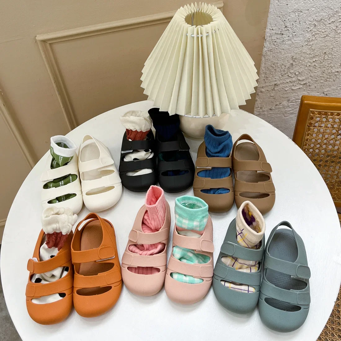 Summer Children Sandals Baby Girls Toddler Soft Non-slip Waterproof Shoes Kids Candy Color Beach Shoes Boys Casual Flat Sandals