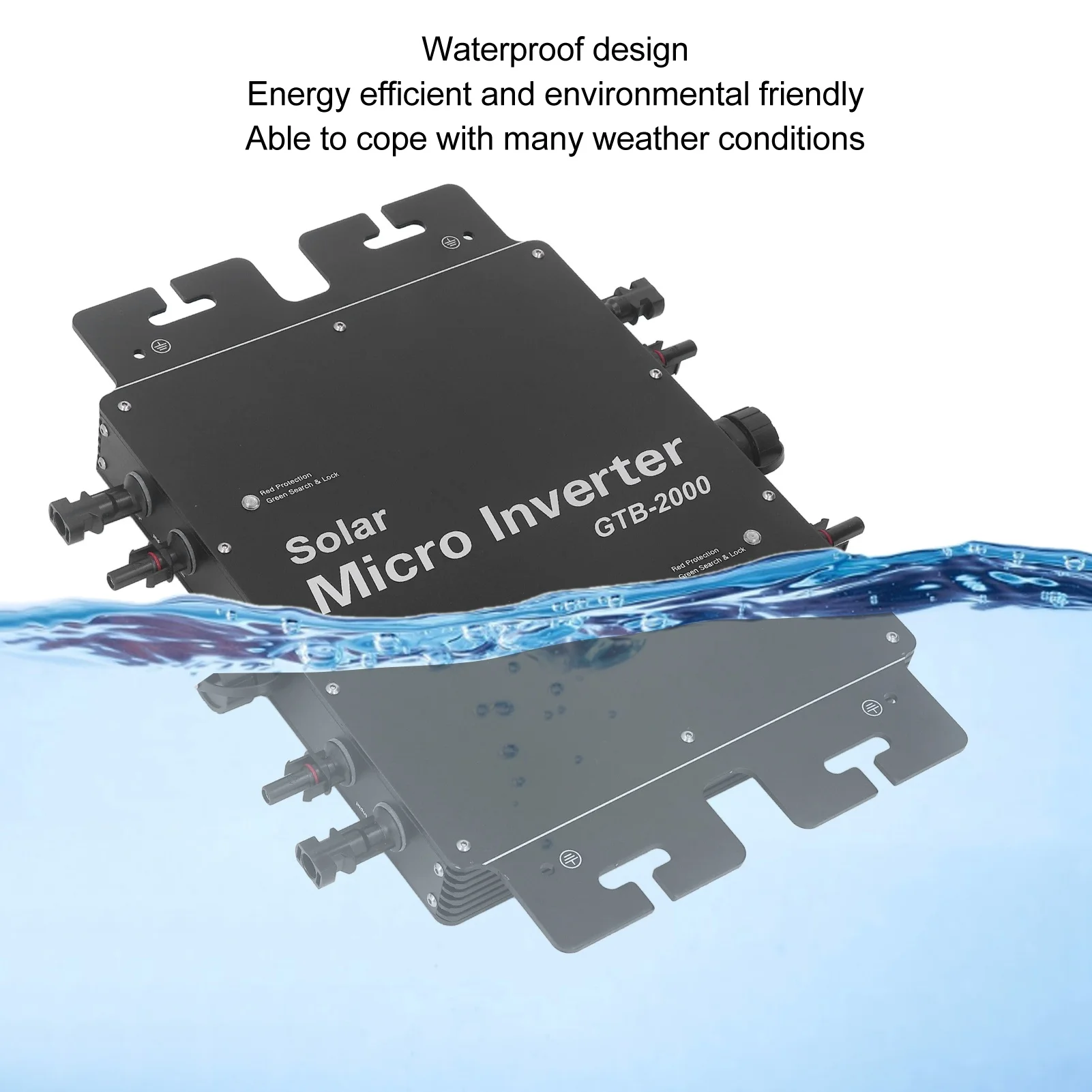 ソーラーグリッドタイインバーター 2000W MPPT WiFi制御 防水 パワーソーラーグリッドタイインバーター ソーラーインバーター