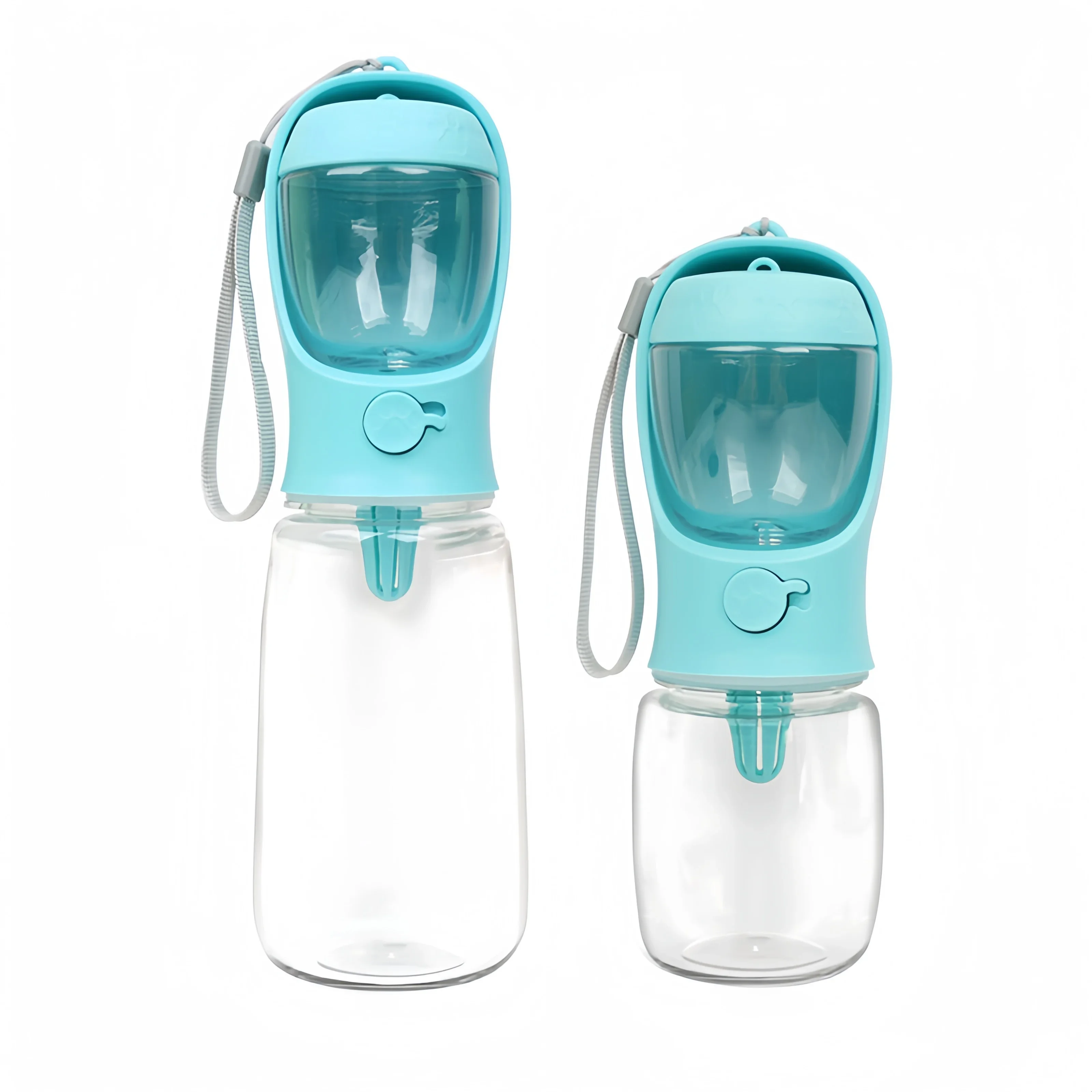 Dog Cat Portable Feeding and Watering Supplies Portable Food Grade Material Dog Travel Pet Water Cup Bottle With Food Dispenser