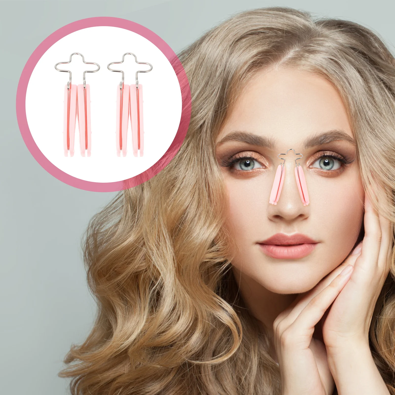 

2 Pcs Nose Clip Lifter Beauty Tool Clips Thinning Beautification Silicone Slimming Lifting