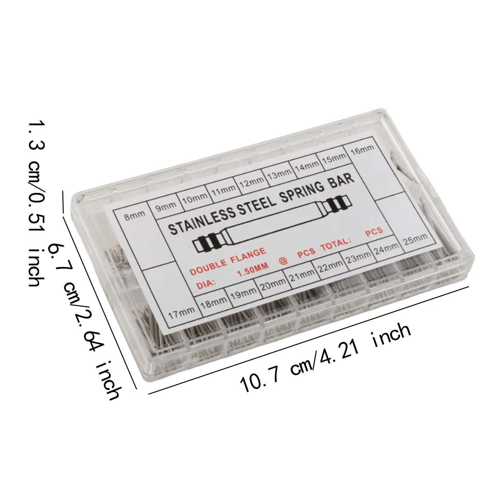 360 قطعة دبابيس ساعة الإفراج السريع الفولاذ المقاوم للصدأ الساعاتي مجوهرات ساعة اليد #6