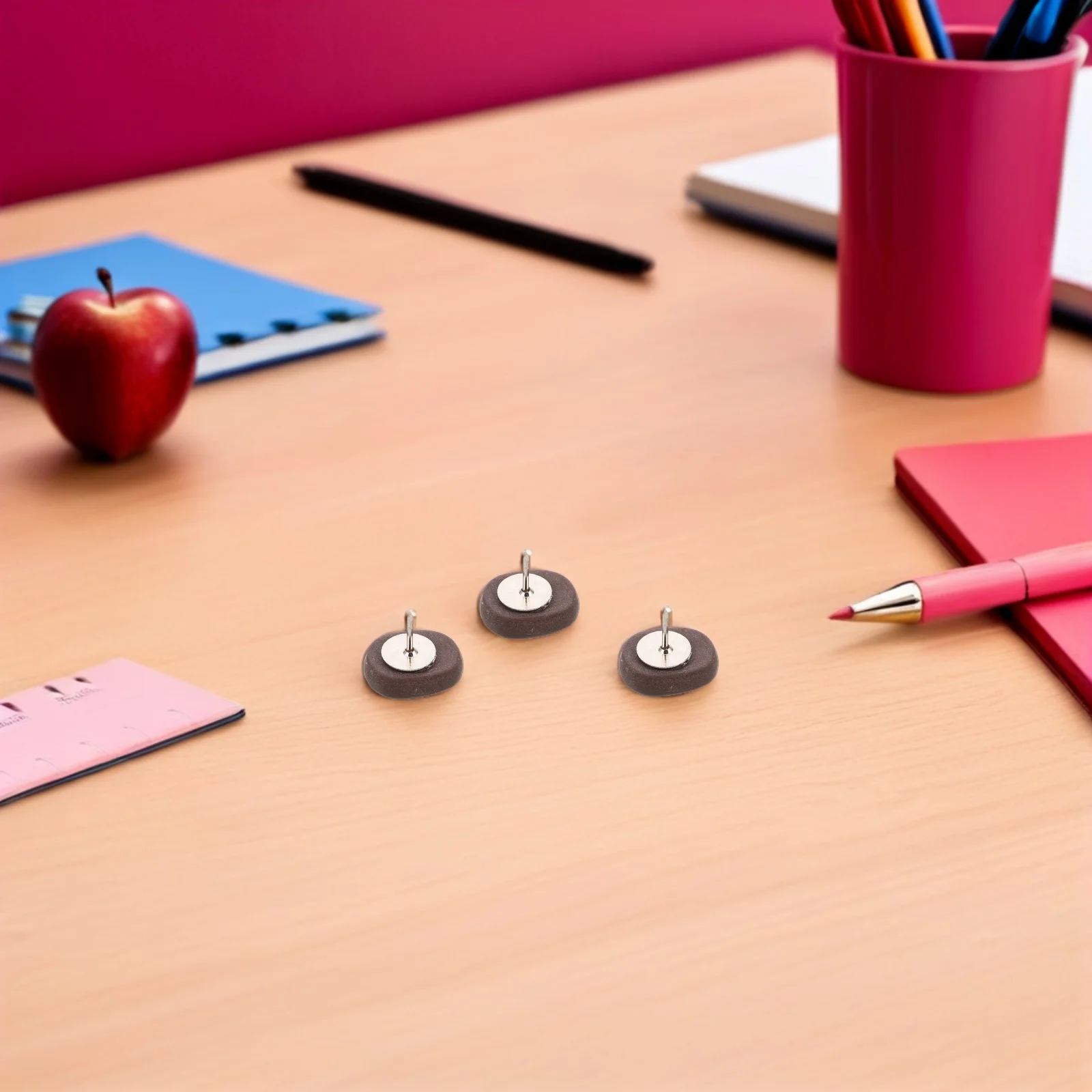 

40Pcs Coffee Bean Push Pins Cute Decorative Thumbtacks for Corkboard Wall Maps Photos Hanging Organizer Teacher Classroom Home