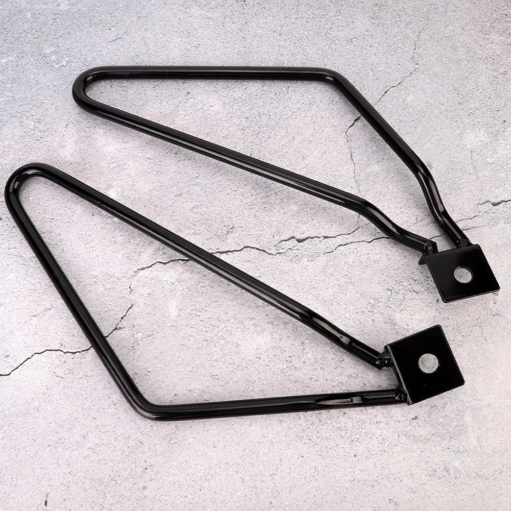 Universal Motorcycle Iron Saddlebag Mount Brackets Support Accessories