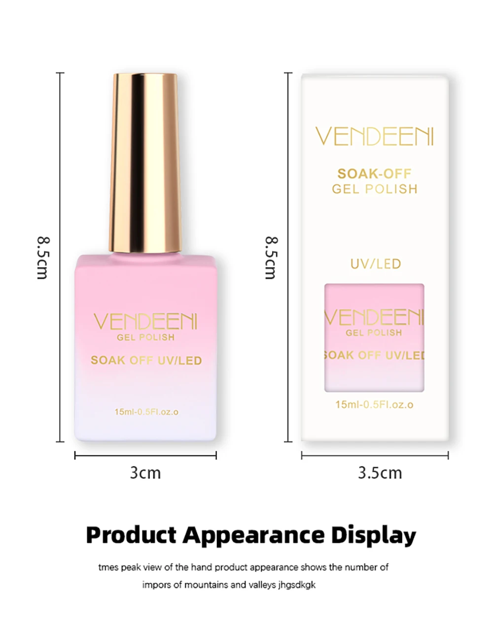 Vendeeni 10 Farben Grüner Glitzer-Brocken-Diamant-Katzenaugen-Gel-Nagellack Magnetischer UV-Soak-Off-Gel-Lack Eis-Smaragd-Gel-Lack – Detail 12
