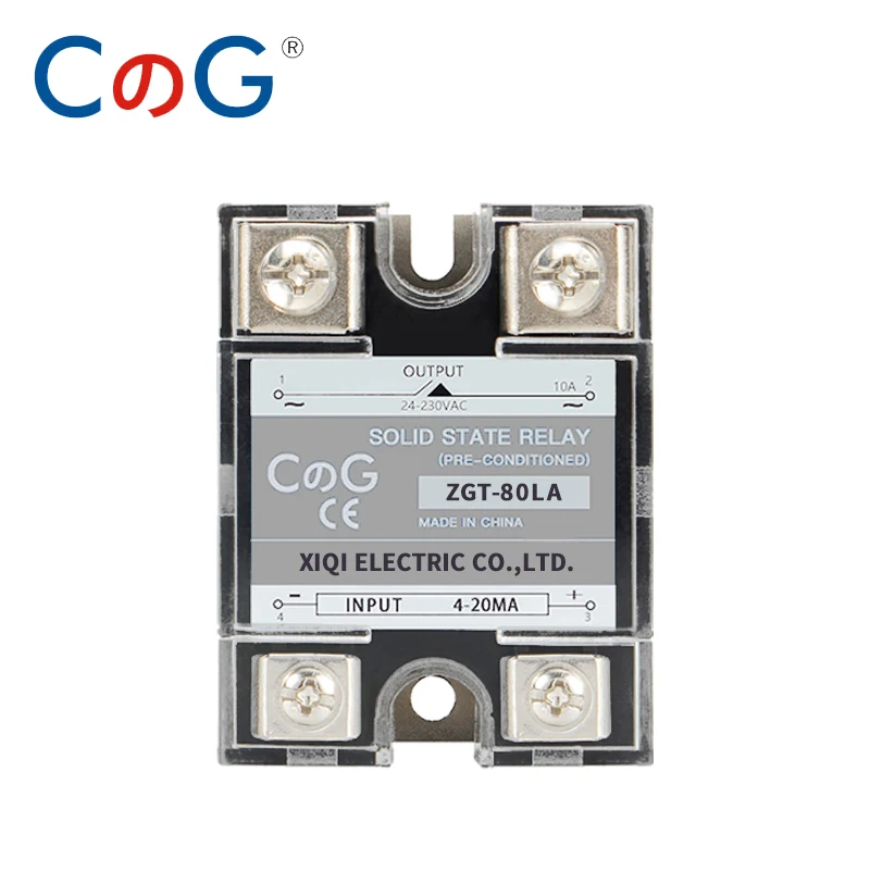 CG 80A 100A LA Single Phase Linear Proportional Controller Input 0-10V or 4-20mA Voltage Type For Equipment Solid State Relay