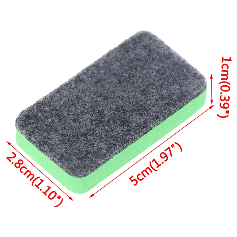 10Pcs/set Green+Black Mini Felt Cloth Whiteboard Dry Eraser Erase Pen Board Kid Marker School Office Home