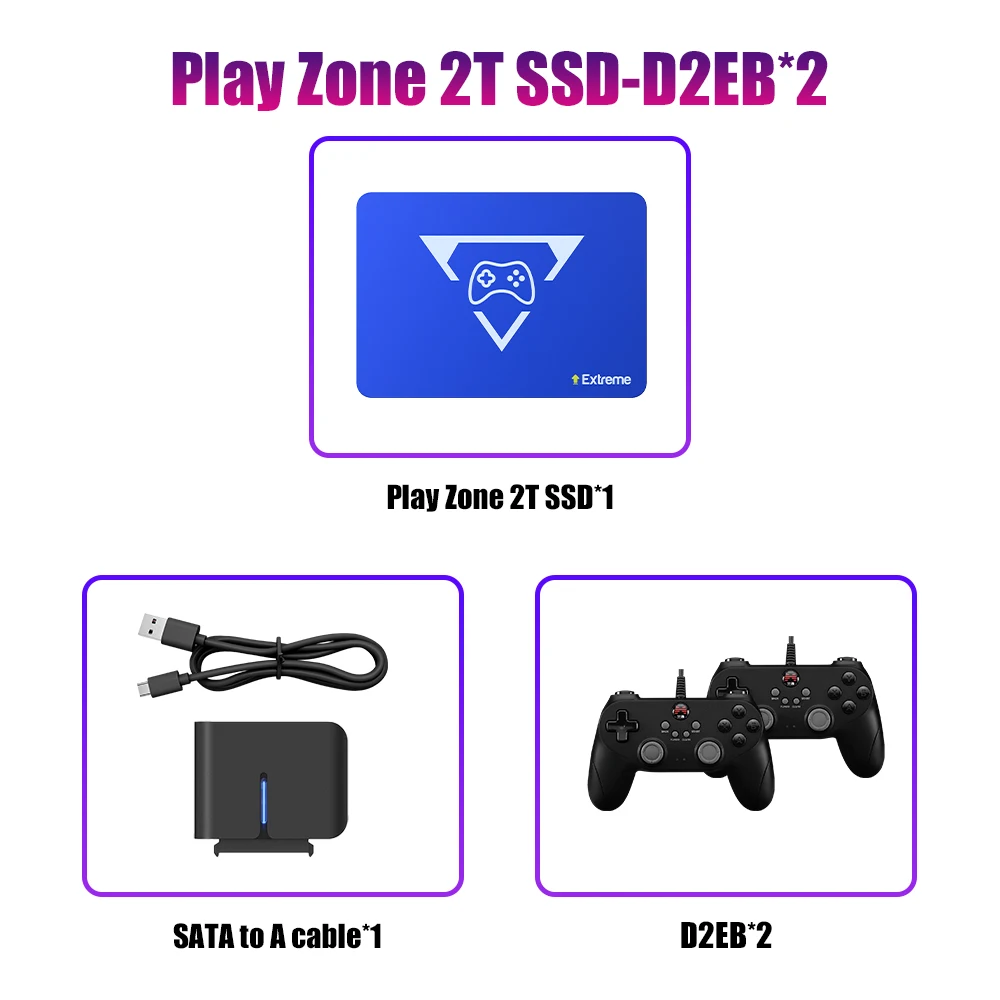 その他 PLAYZONE SSD 2TB Play Zone 2TB Gaming SSD Game Console with 20000+Game &80+Emulator