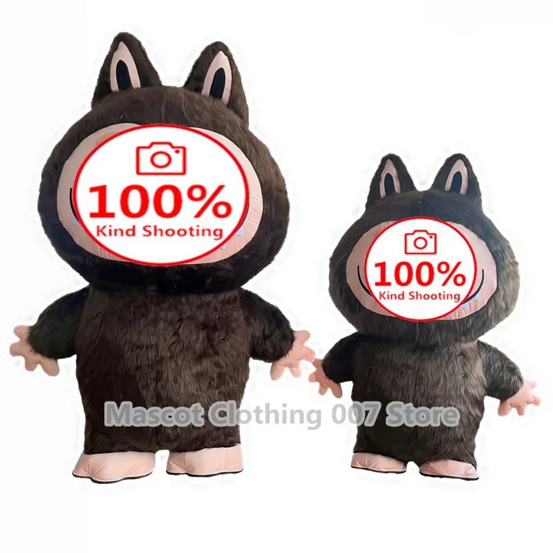 أرنب التميمة نفخ زي كرنفال النشاط أداء مجموعة عيد ميلاد الاحتفال لعب الأدوار قزم نفخ زي