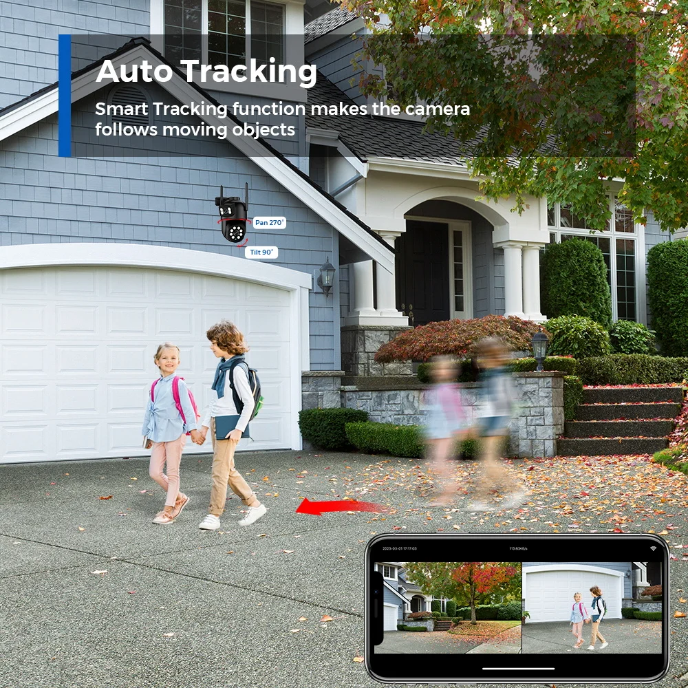 BESDER 8MP HD Audio WiFi Camera 8CH Mini NVR CCTV Security Kit Infrared Night Vision AI Wireless Video Surveillance Camea System