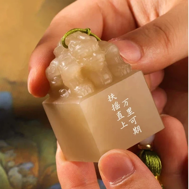 Stone Stamps Handmade Name Seal Sellos Customized Chinese Name Stamp Personal Carving Stamp Brush Callgraphy Painting Stone Seal