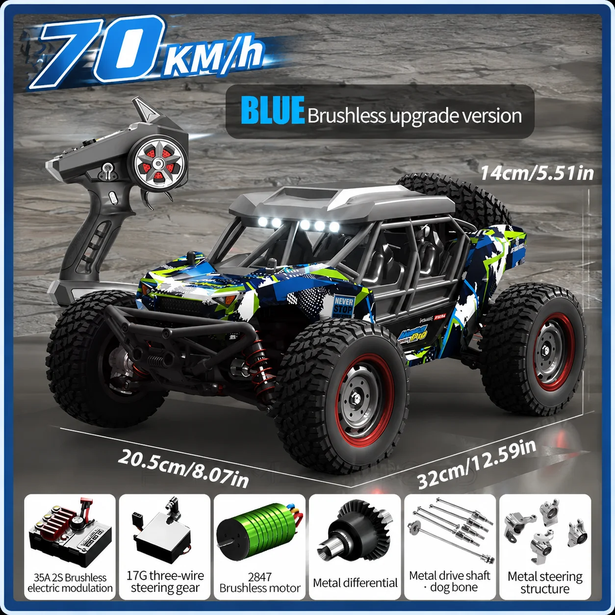 2026 Scy 16106pro 1/16 Full Scale 75km/H Brushless Rc Off-Road Vehicle 2.4g 4wd Drift Toy Boy Party Gift Christmas Boy Gift