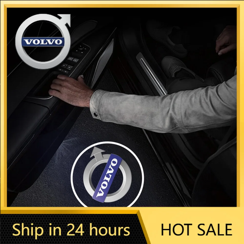 

Накладки на руль (1/2 шт.), беспроводные проекторы-эмблемы для дверей автомобиля (приветственные огни) для Volvo XC40 XC90 V40 V90 V60 XC60 S80 S60