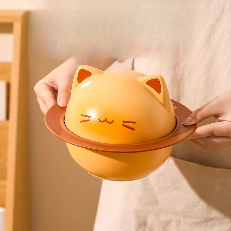 

LMM high-value snail noodle bowl with lid for one person tableware gift box girlfriend birthday gift