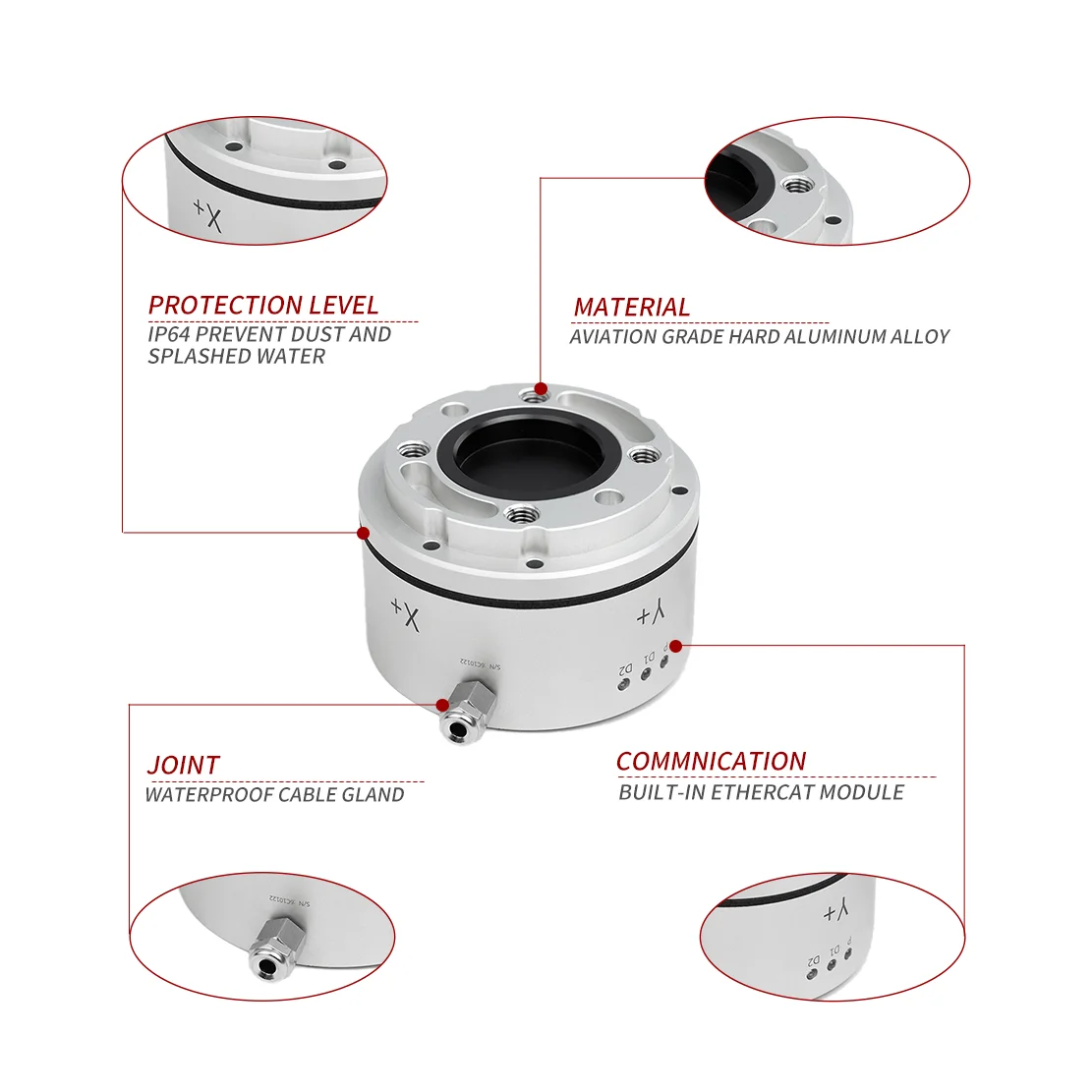 Kunwei 6D محول متعدد المحاور 6 قوة عزم الدوران الاستشعار لروبوت الصناعة #6
