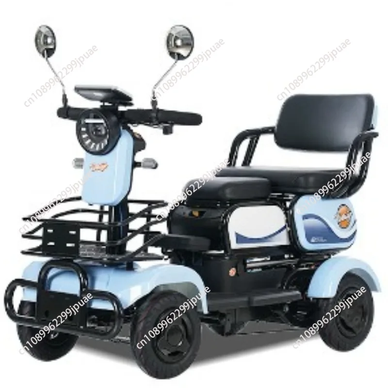 4 Wheel Electric Mobility Vehicle Joystick Control Household Battery Car For Elderly Disabled Pick Up Kids Daily Commute