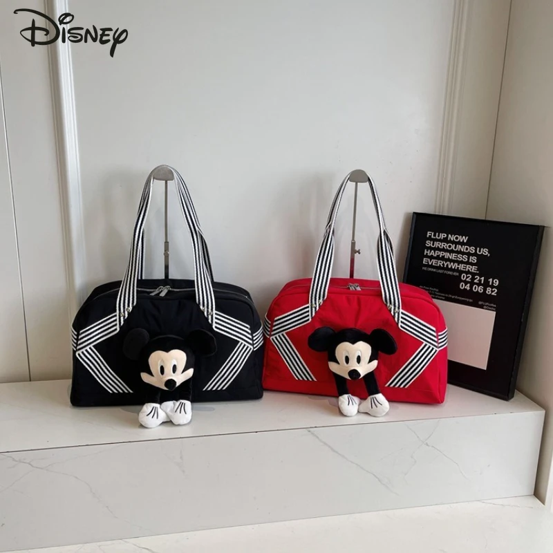

Disney 2026 New Women's Handbag Fashion High Quality Women's Shoulder Bag Cartoon Versatile Large Capacity Travel Storage Bag