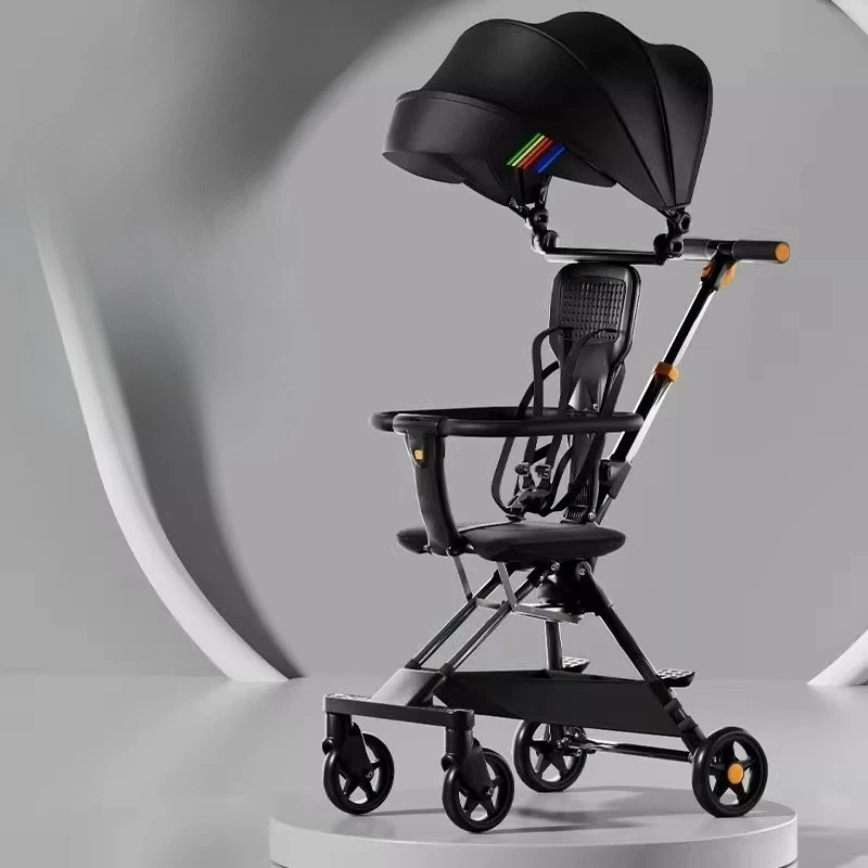 

New Children's Stroller Walking Car, Lightweight Strollers Children's Folding Cart Travel Pushchair for 1-8 Years Old Infants