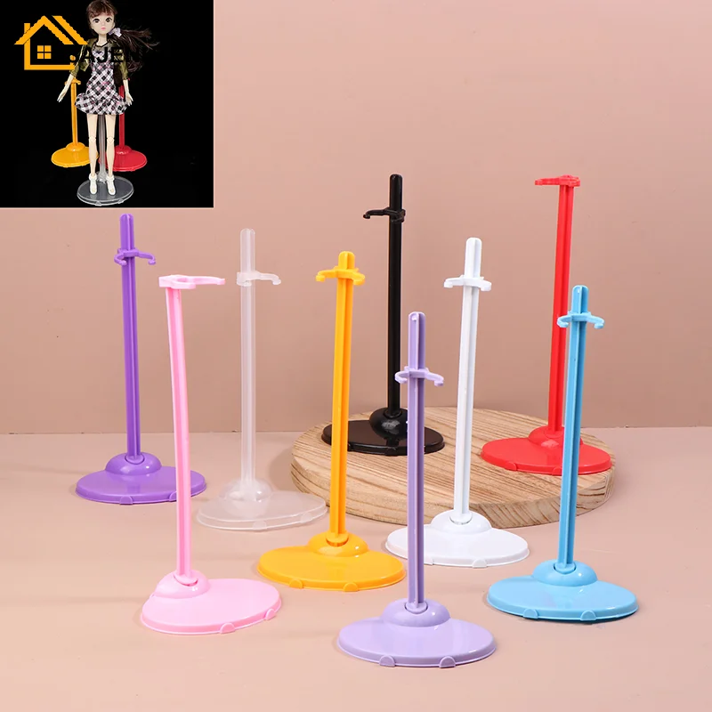 2PCS Transparent Stand Support For Dolls Holding Clear Color Toy Figure Display Holder 1/6 Doll Prop Up Mannequin Model