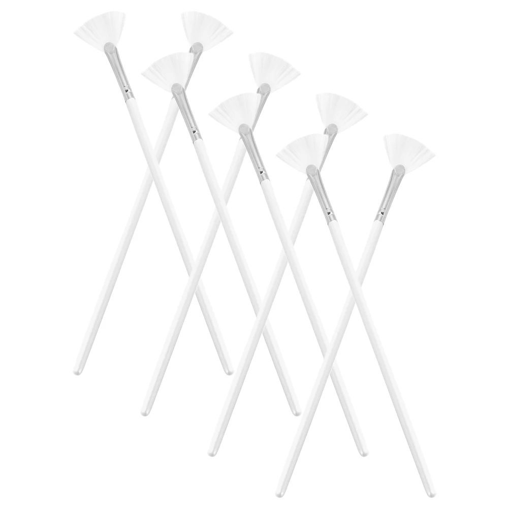 

8 Pcs Applicator Tool for Makeup Makeup Reusable Long Face Mask Applicator Brush Handle Mask Brush Pearl Coated Cosmetics Beauty