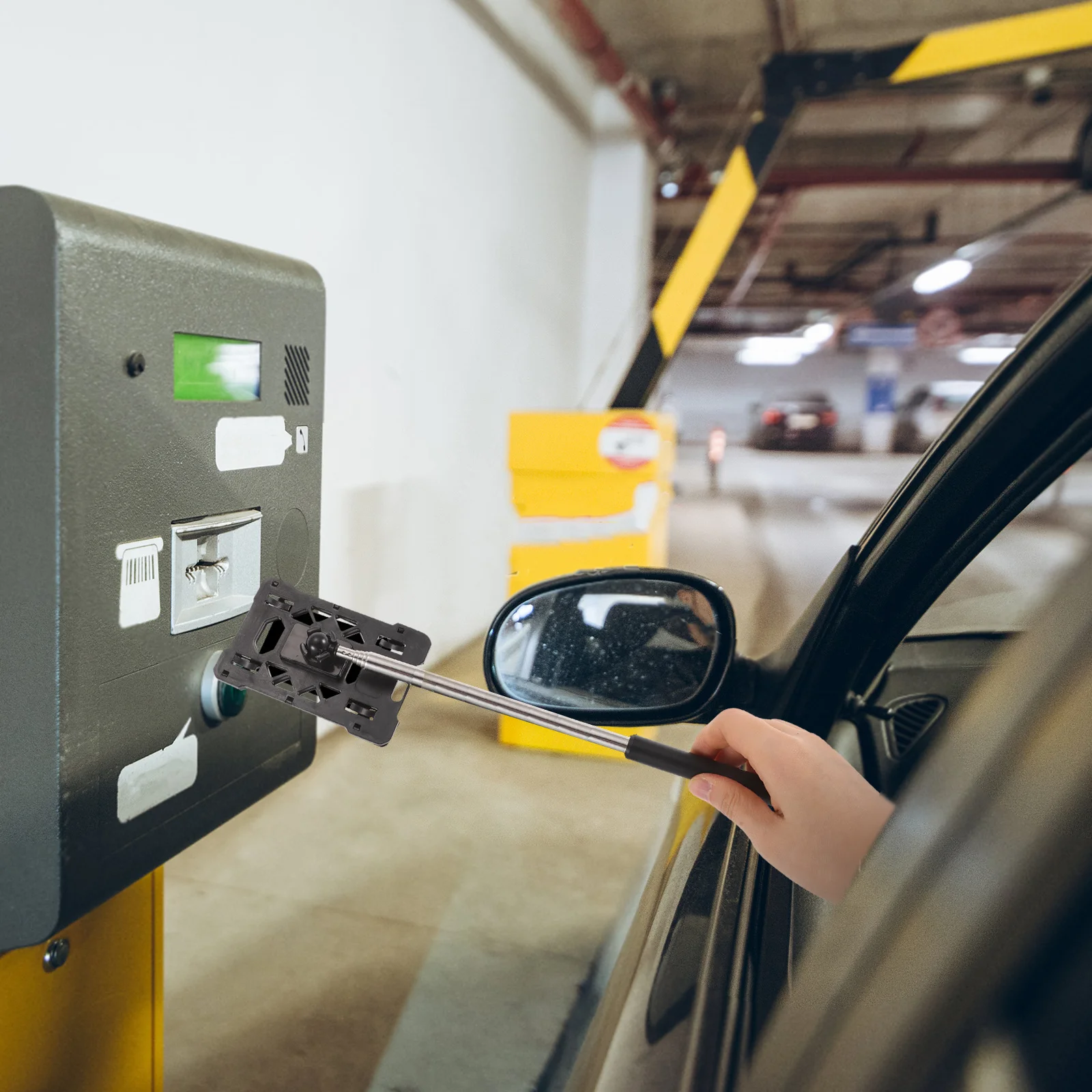 

Telescopic Parking Card Rod Adjustable Length Automotive Access Tool for Gate Tolls Swiping Stick Car Payment Card Tolls Stick