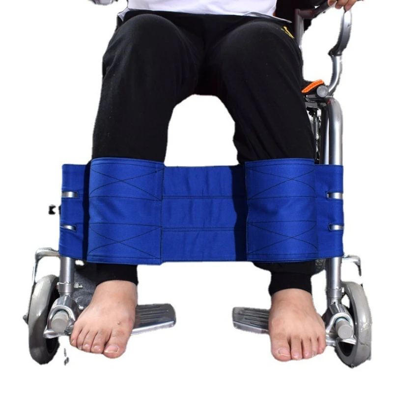 Leg Restraints with Seat Belts Elderly Wheelchair Calf Anti Fall Seat Belt Wheelchair Footrest Restraint Limb Fixed Strap Belts