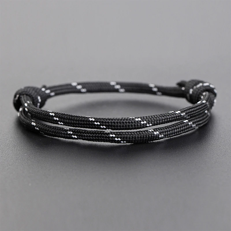 Minimalist Nautical Braided Rope Surfer Bracelets Handmade Adjustable Rope Bracelet For Men Women Couple Bracelet Jewelry Gift - view 5
