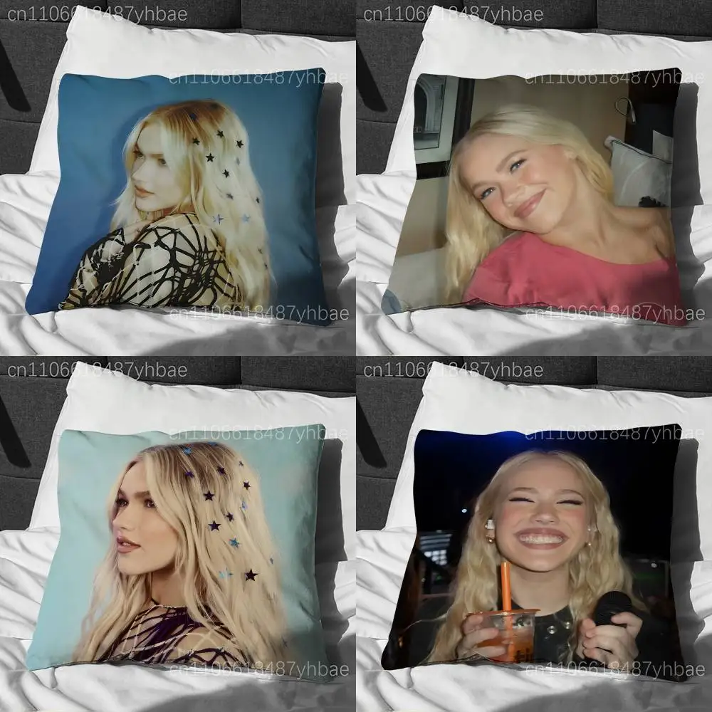 

F-Freya Skye Singer Pillow Case Short Plush Sofa Decorative Gift Home Double-sided Printing Cushio