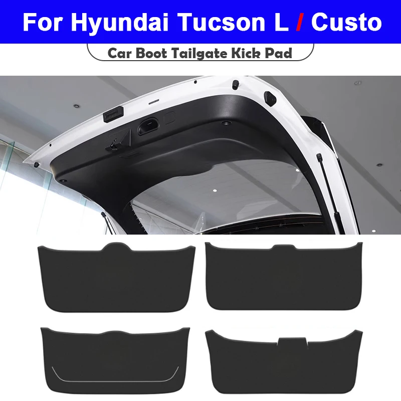 

Car Trunk Mat For Hyundai Tucson L Custo 2024 2025 Leather Rear Trunk Door Anti-dirty Protection Mat Cargo Liner Accessories